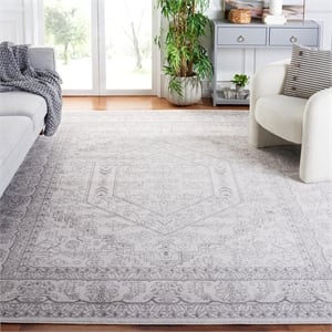 Safavieh Adirondack 12' X 18' Power Loomed Rug in Ivory and Silver