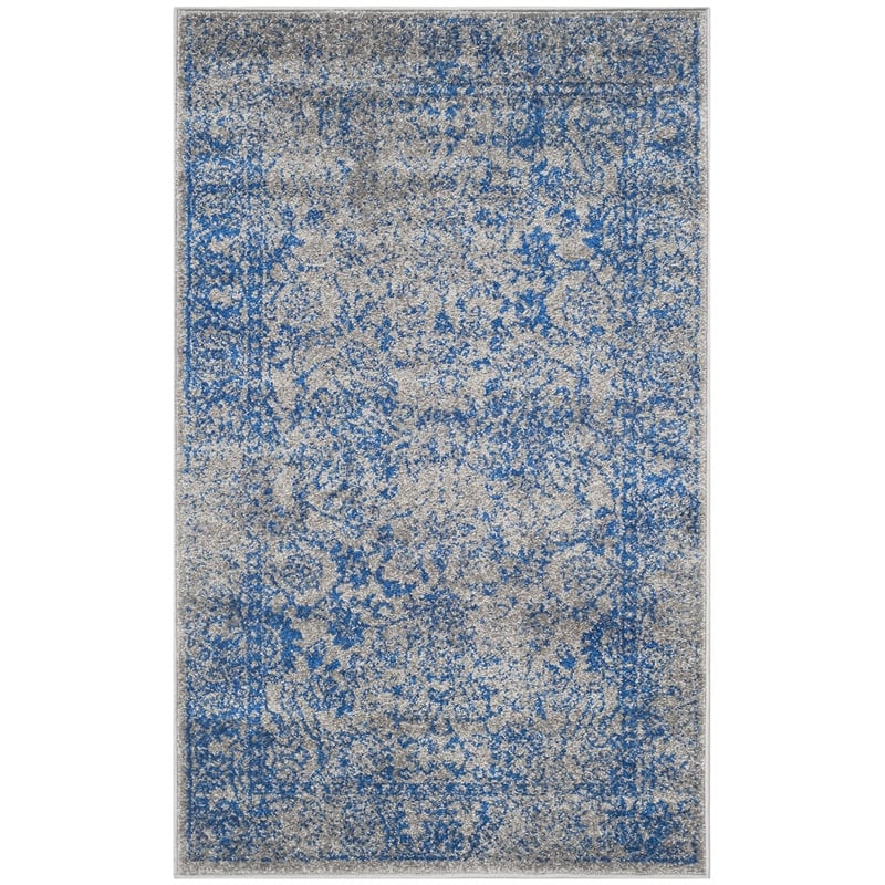 Safavieh Adirondack 3' X 5' Power Loomed Rug in Gray and Blue