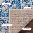 Safavieh Adirondack 3' X 5' Power Loomed Rug in Gray and Blue