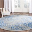 Safavieh Adirondack 8' Round Power Loomed Rug in Gray and Blue