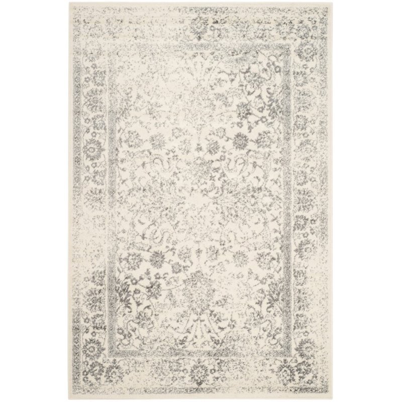 Safavieh Adirondack 12' X 18' Power Loomed Rug in Ivory and Silver