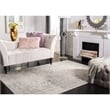Safavieh Adirondack 4' X 6' Power Loomed Rug in Ivory and Silver