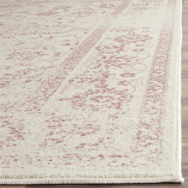 Safavieh Adirondack 3' X 5' Power Loomed Rug in Ivory and Rose