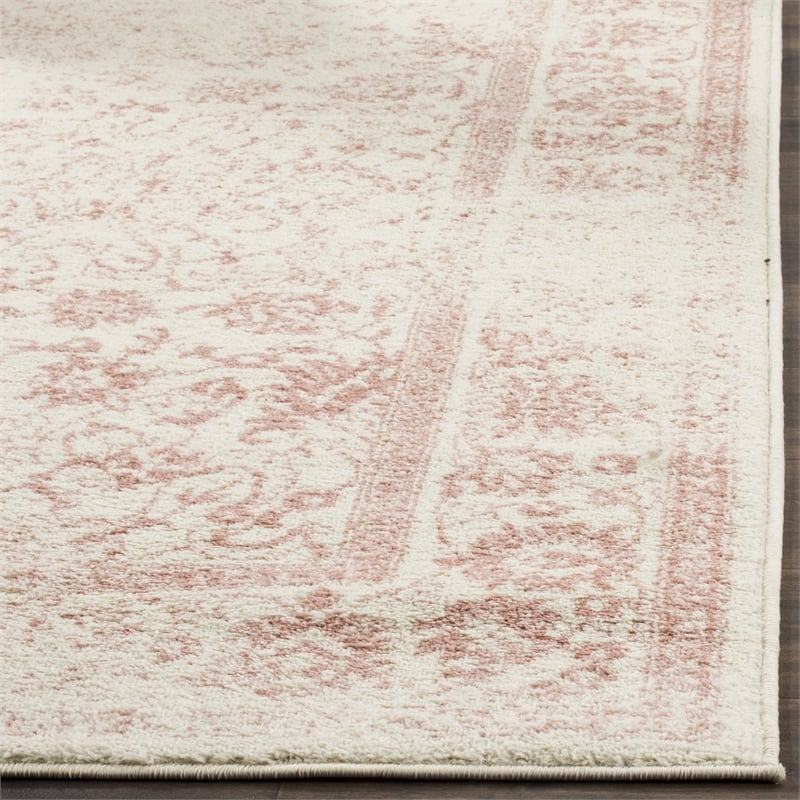 Safavieh Adirondack 3' X 5' Power Loomed Rug in Ivory and Rose