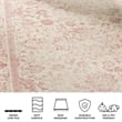 Safavieh Adirondack 8' X 10' Power Loomed Rug in Ivory and Rose