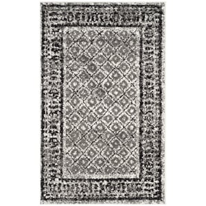 Safavieh Adirondack 2'6&quot X 4' Power Loomed Rug in Ivory and Silver