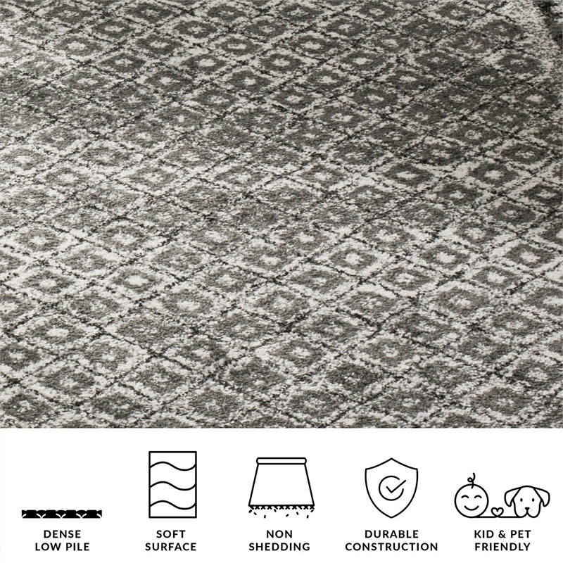 Safavieh Adirondack 8' X 10' Power Loomed Rug in Ivory and Silver