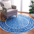 Safavieh Adirondack 6' Round Power Loomed Rug in Silver and Blue