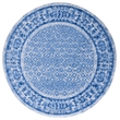 Safavieh Adirondack 6' Round Power Loomed Rug in Silver and Blue