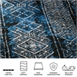 Safavieh Adirondack 3' X 5' Power Loomed Rug in Silver and Black