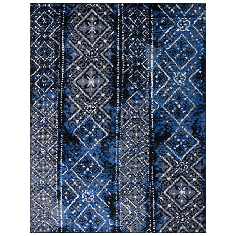 Safavieh Adirondack 9' X 12' Power Loomed Rug in Silver and Black