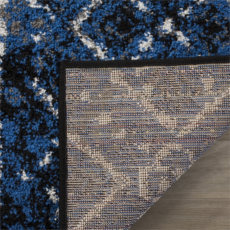 Safavieh Adirondack 9' X 12' Power Loomed Rug in Silver and Black