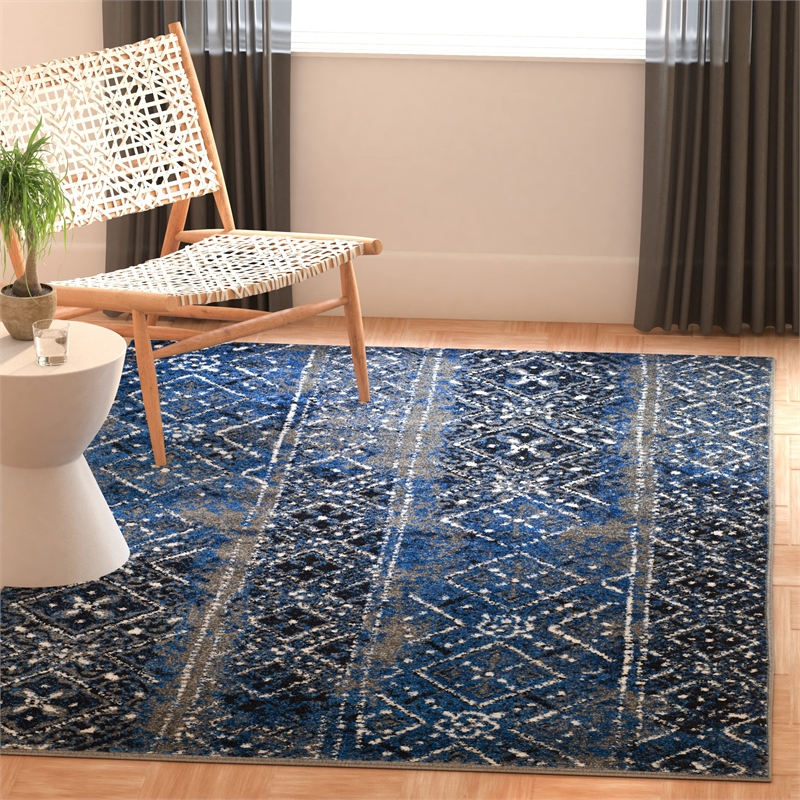 Safavieh Adirondack 3' X 5' Power Loomed Polypropylene Rug in Silver