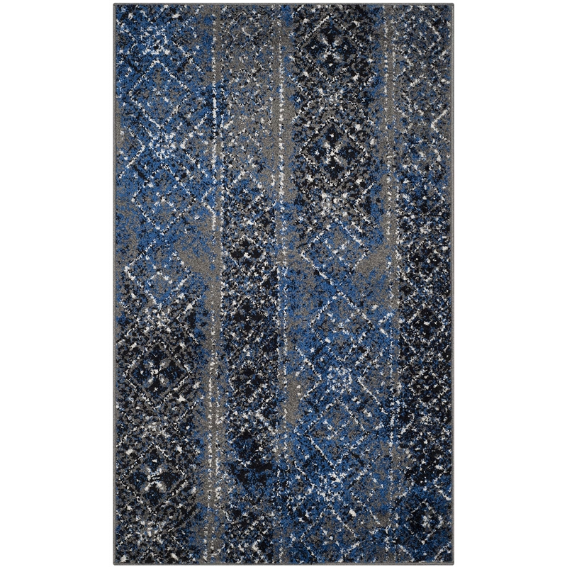 Safavieh Adirondack 3' X 5' Power Loomed Polypropylene Rug in Silver