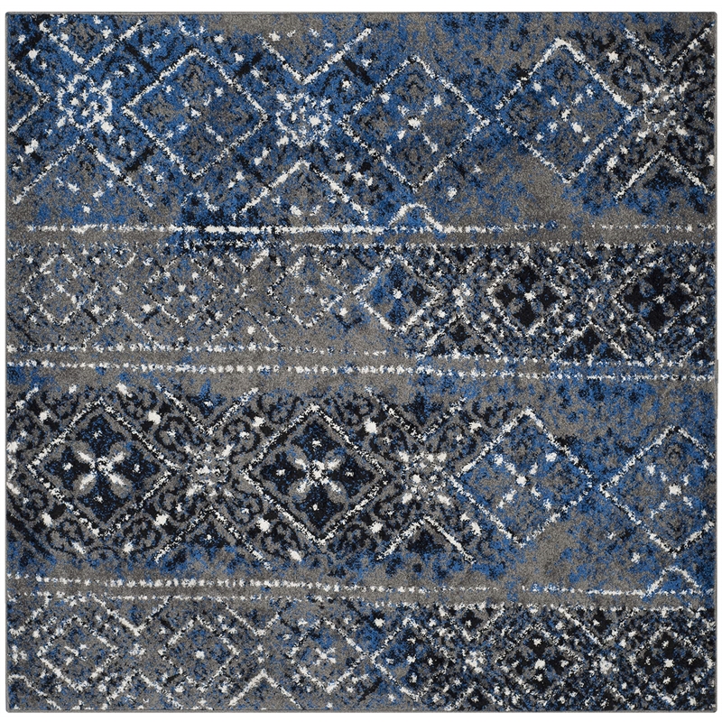 Safavieh Adirondack 6' Square Power Loomed Rug in Silver