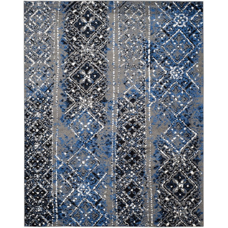 Safavieh Adirondack 8' X 10' Power Loomed Polypropylene Rug in Silver