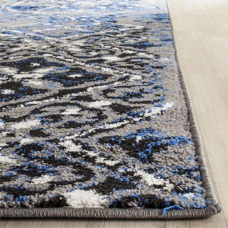 Safavieh Adirondack 8' X 10' Power Loomed Polypropylene Rug in Silver