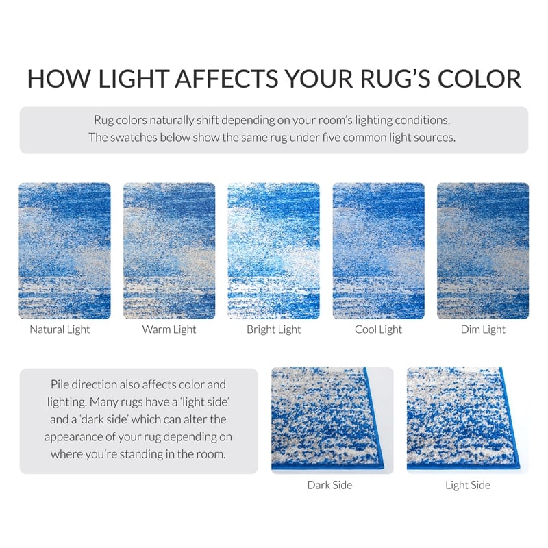 Safavieh Adirondack 4' Round Power Loomed Rug in Silver and Blue