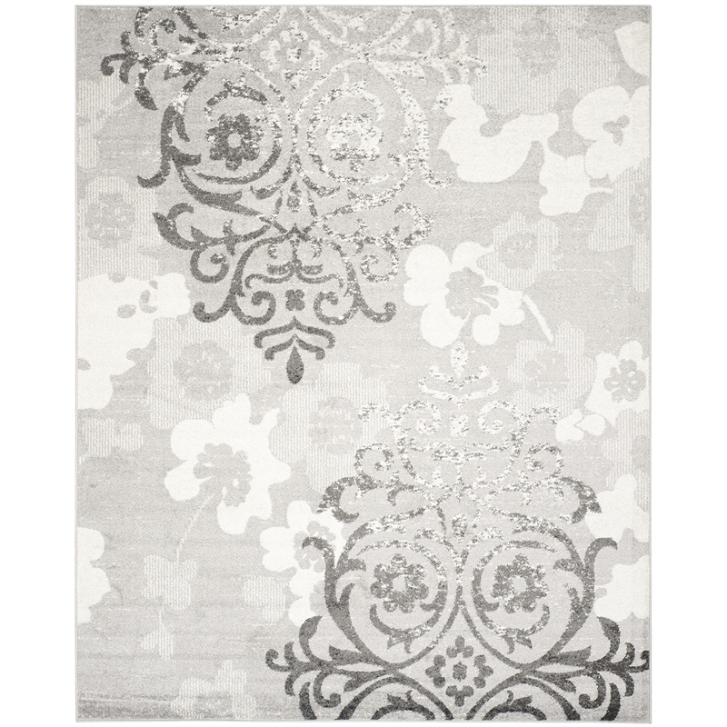 Safavieh Adirondack 11' X 15' Power Loomed Rug in Silver and Ivory