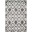 Safavieh Adirondack 4' X 6' Power Loomed Rug in Charcoal and Ivory