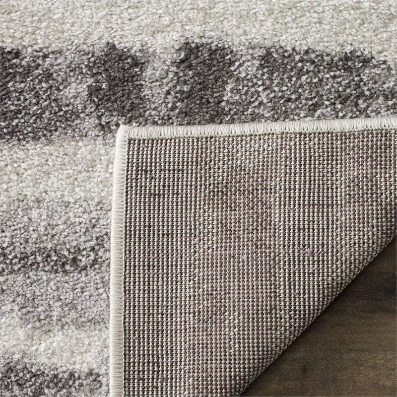 Safavieh Adirondack 3' X 5' Power Loomed Rug in Ivory and Charcoal