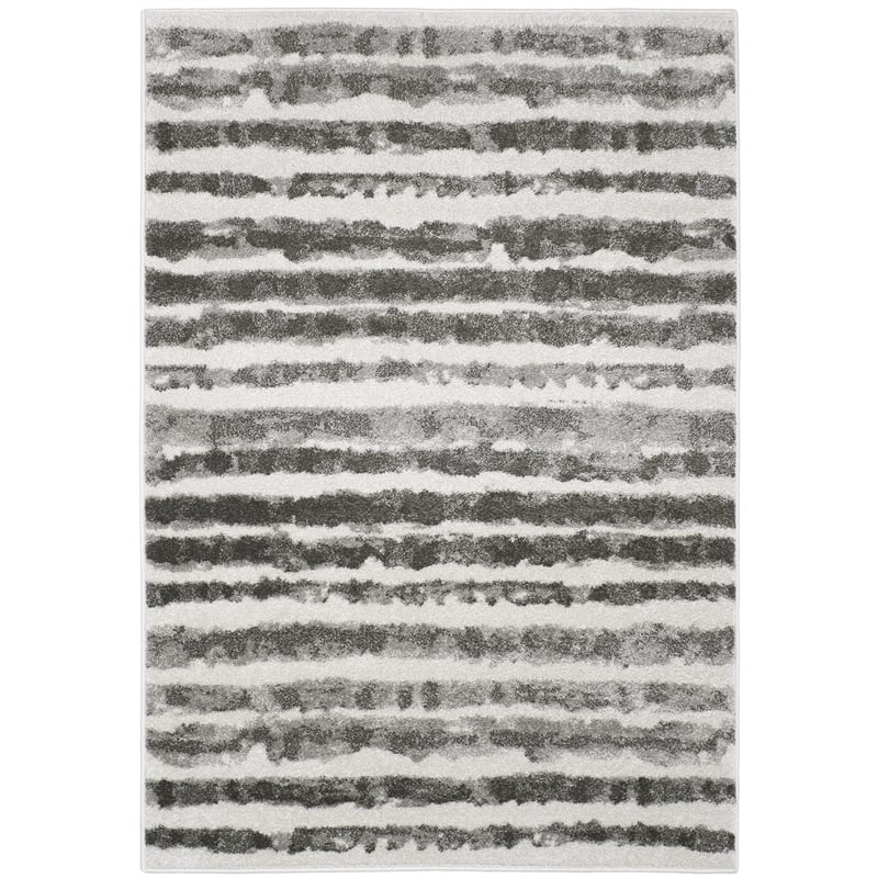 Safavieh Adirondack 4' X 6' Power Loomed Rug in Ivory and Charcoal