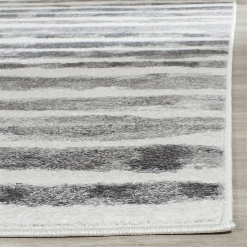 Safavieh Adirondack 8' X 10' Power Loomed Rug in Ivory and Charcoal