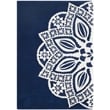 Safavieh Allure 5' X 8' Hand Tufted Wool Rug in Navy and Ivory