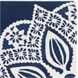 Safavieh Allure 5' X 8' Hand Tufted Wool Rug in Navy and Ivory