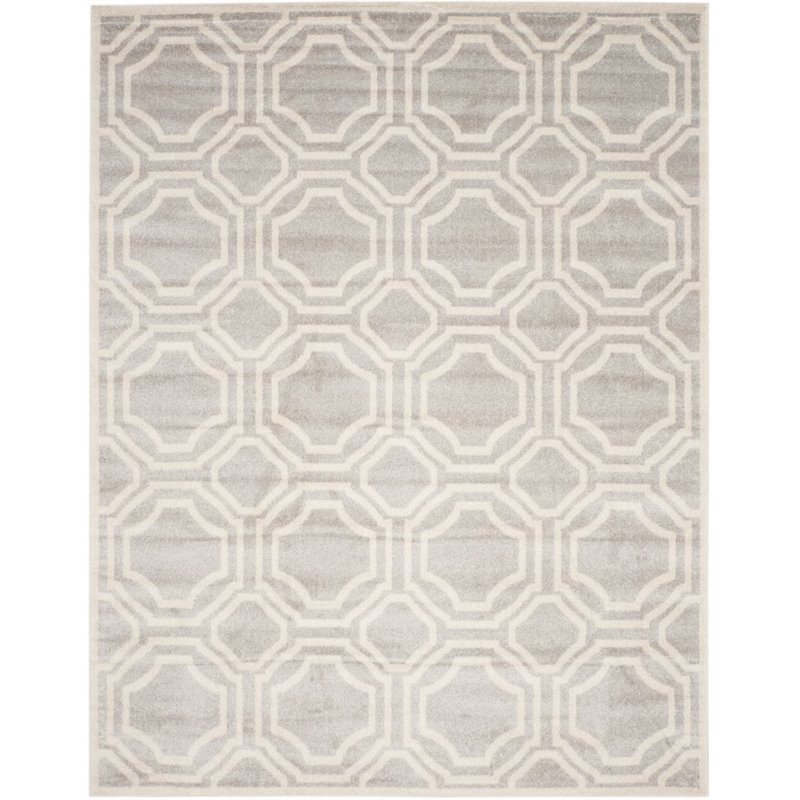 Safavieh Amherst 10' X 14' Power Loomed Rug in Light Gray and Ivory