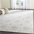Safavieh Amherst 4' X 6' Power Loomed Rug in Light Gray and Ivory