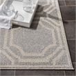 Safavieh Amherst 4' X 6' Power Loomed Rug in Light Gray and Ivory
