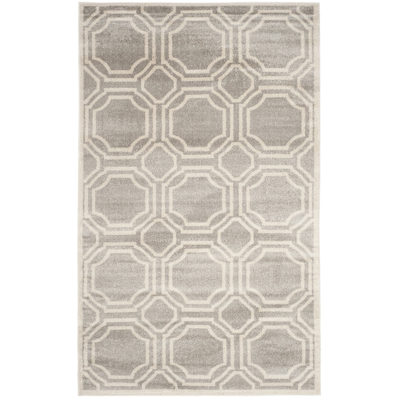 Safavieh Amherst 6' X 9' Power Loomed Rug in Light Gray and Ivory