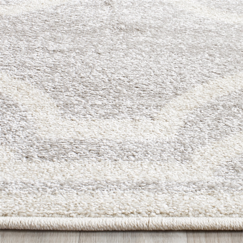 Safavieh Amherst 9' X 12' Power Loomed Rug in Light Gray and Ivory