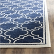 Safavieh Amherst 3' X 5' Power Loomed Rug in Navy and Ivory