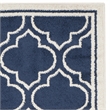 Safavieh Amherst 4' X 6' Power Loomed Rug in Navy and Ivory