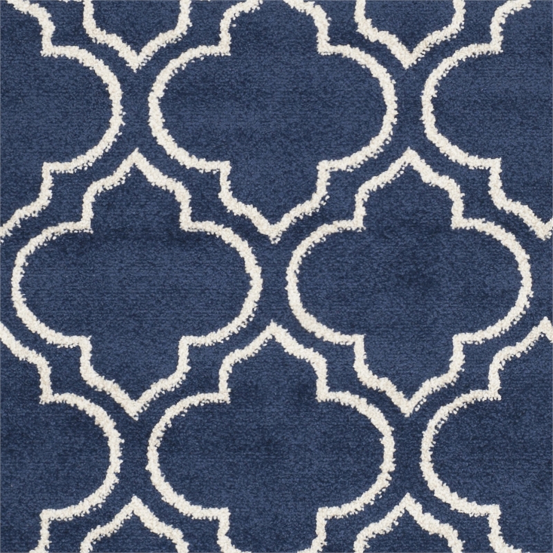 Safavieh Amherst 6' X 9' Power Loomed Rug in Navy and Ivory