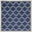 Safavieh Amherst 7' Square Power Loomed Rug in Navy and Ivory