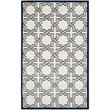 Safavieh Amherst 6' X 9' Power Loomed Rug in Ivory and Navy