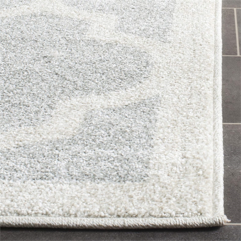 Safavieh Amherst 12' X 18' Power Loomed Rug in Light Gray and Beige