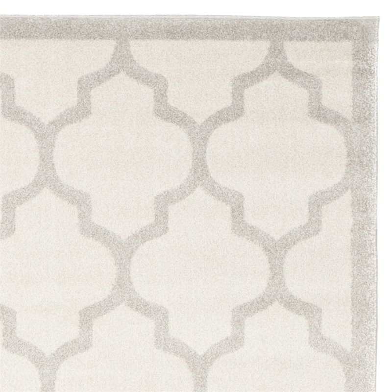 Safavieh Amherst 12' X 18' Power Loomed Rug in Beige and Light Gray
