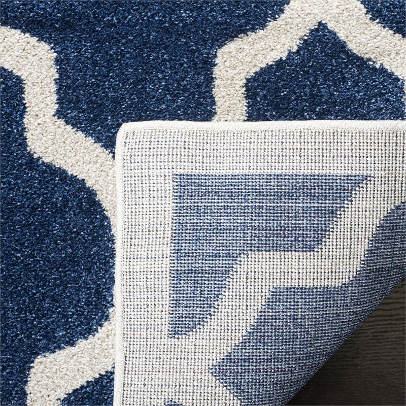 Safavieh Amherst 10' X 14' Power Loomed Rug in Navy and Beige