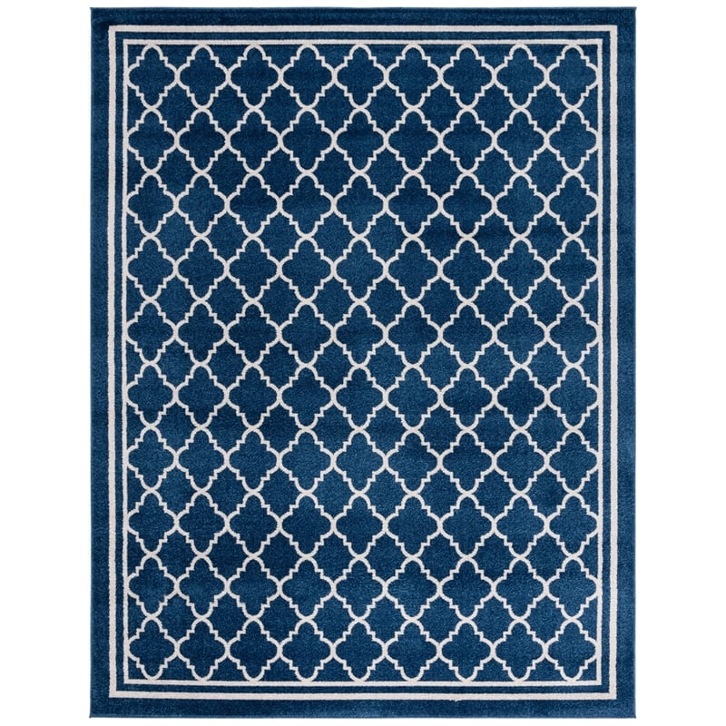 Safavieh Amherst 10' X 14' Power Loomed Rug in Navy and Beige