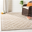 Safavieh Amherst 9' Square Power Loomed Rug in Wheat and Beige