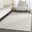 Safavieh Amherst 4' X 6' Power Loomed Rug in Ivory and Gray