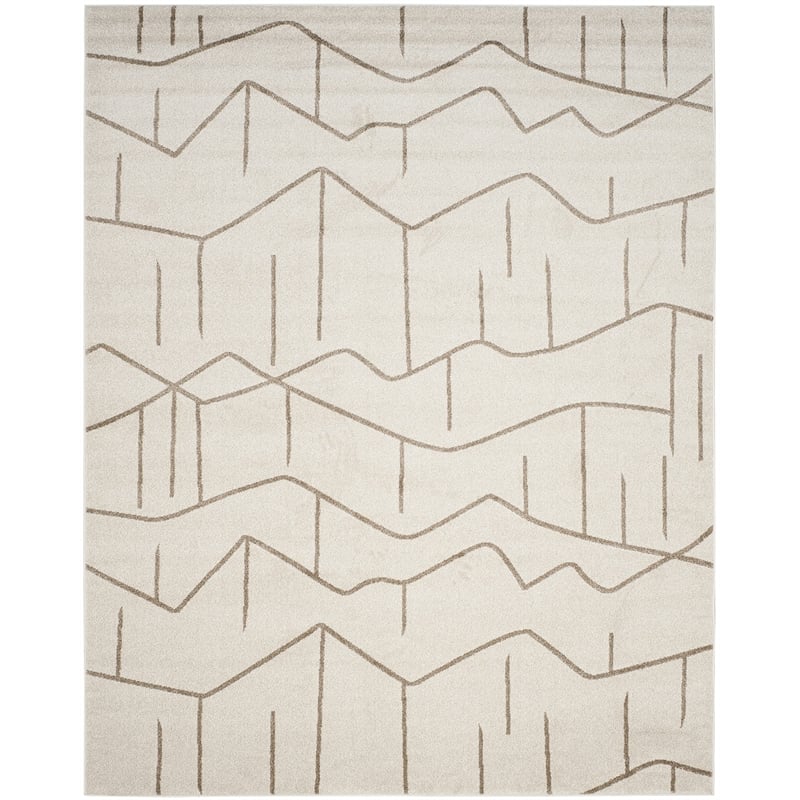 Safavieh Amherst 8' X 10' Power Loomed Rug in Ivory and Gray
