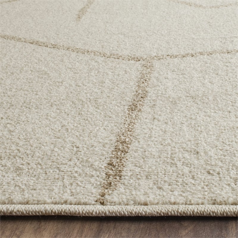 Safavieh Amherst 8' X 10' Power Loomed Rug in Ivory and Gray