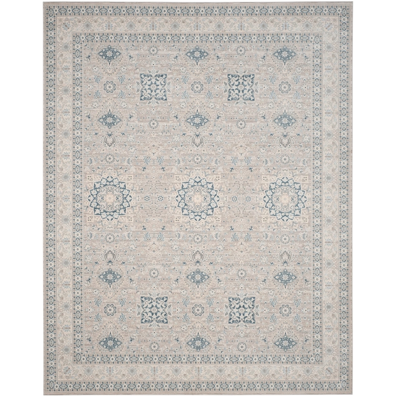 Safavieh Archive 9' X 12' Power Loomed Rug in Gray and Blue
