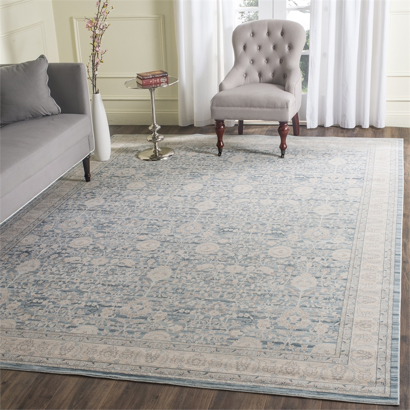 Safavieh Archive 8' X 10' Power Loomed Rug in Blue and Gray