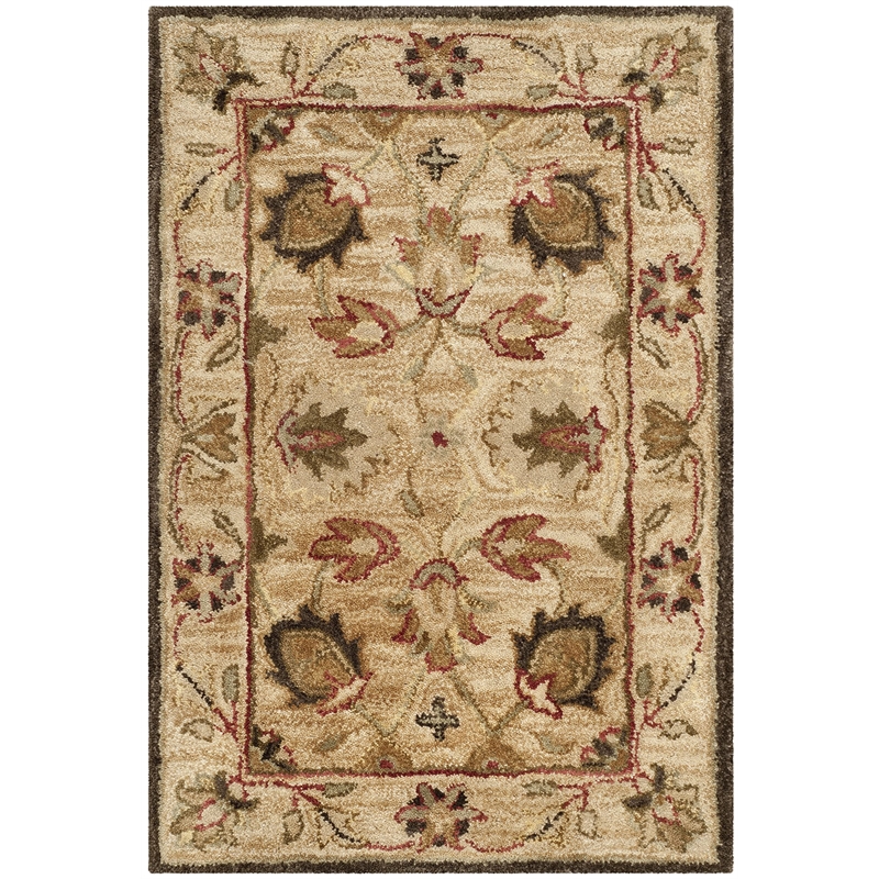 Safavieh Antiquity 2' X 3' Hand Tufted Wool Rug in Beige and Beige